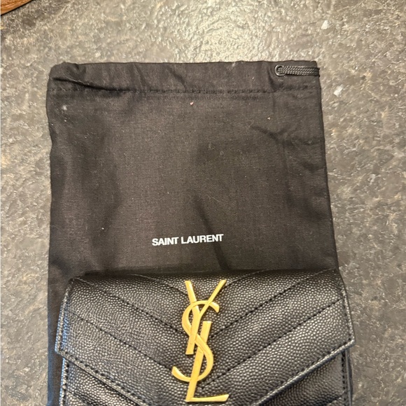 Authentic Saint Laurent Monogrammed envelope quilted wallet - Picture 8 of 8